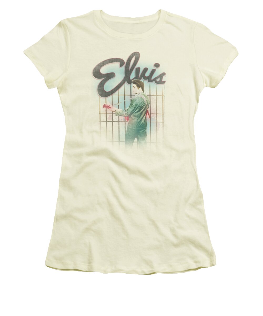 Elvis Women's T-Shirt featuring the digital art Elvis - Colorful King by Brand A