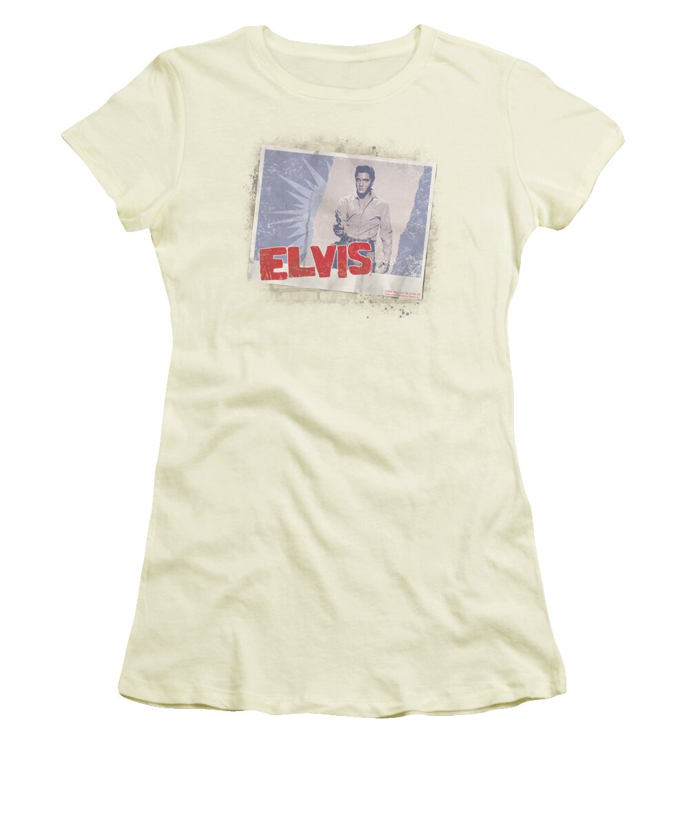 Elvis Women's T-Shirt featuring the digital art Elvis - Tough Guy Poster by Brand A