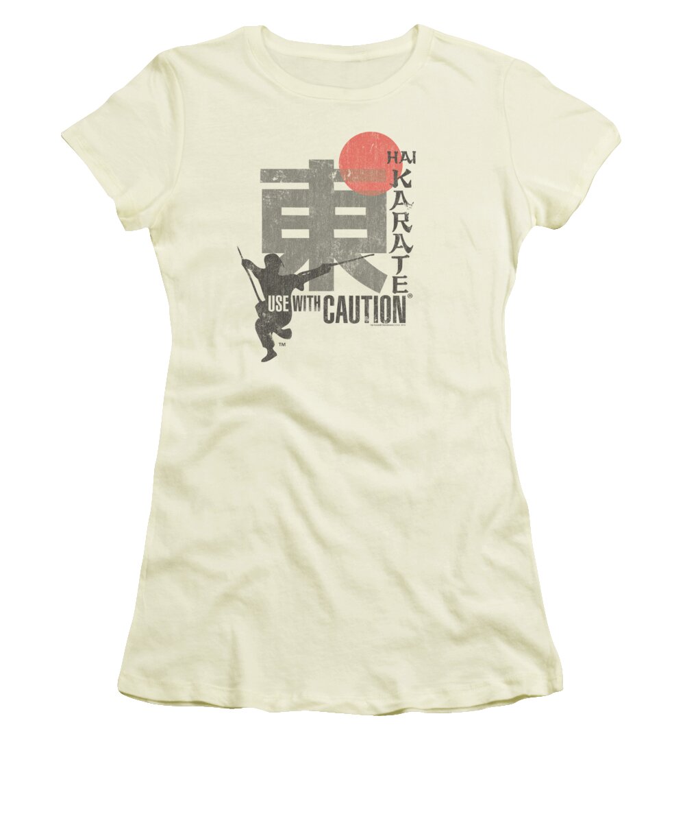 Hai Karate Women's T-Shirt featuring the digital art Hai Karate - Caution by Brand A