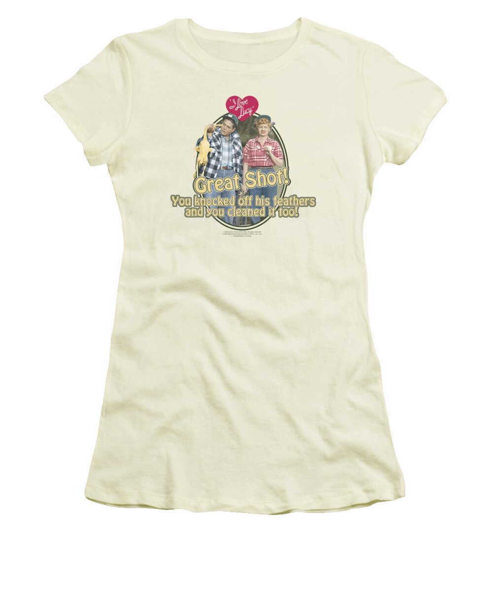 I Love Lucy Women's T-Shirt featuring the digital art Lucy - Great Shot by Brand A