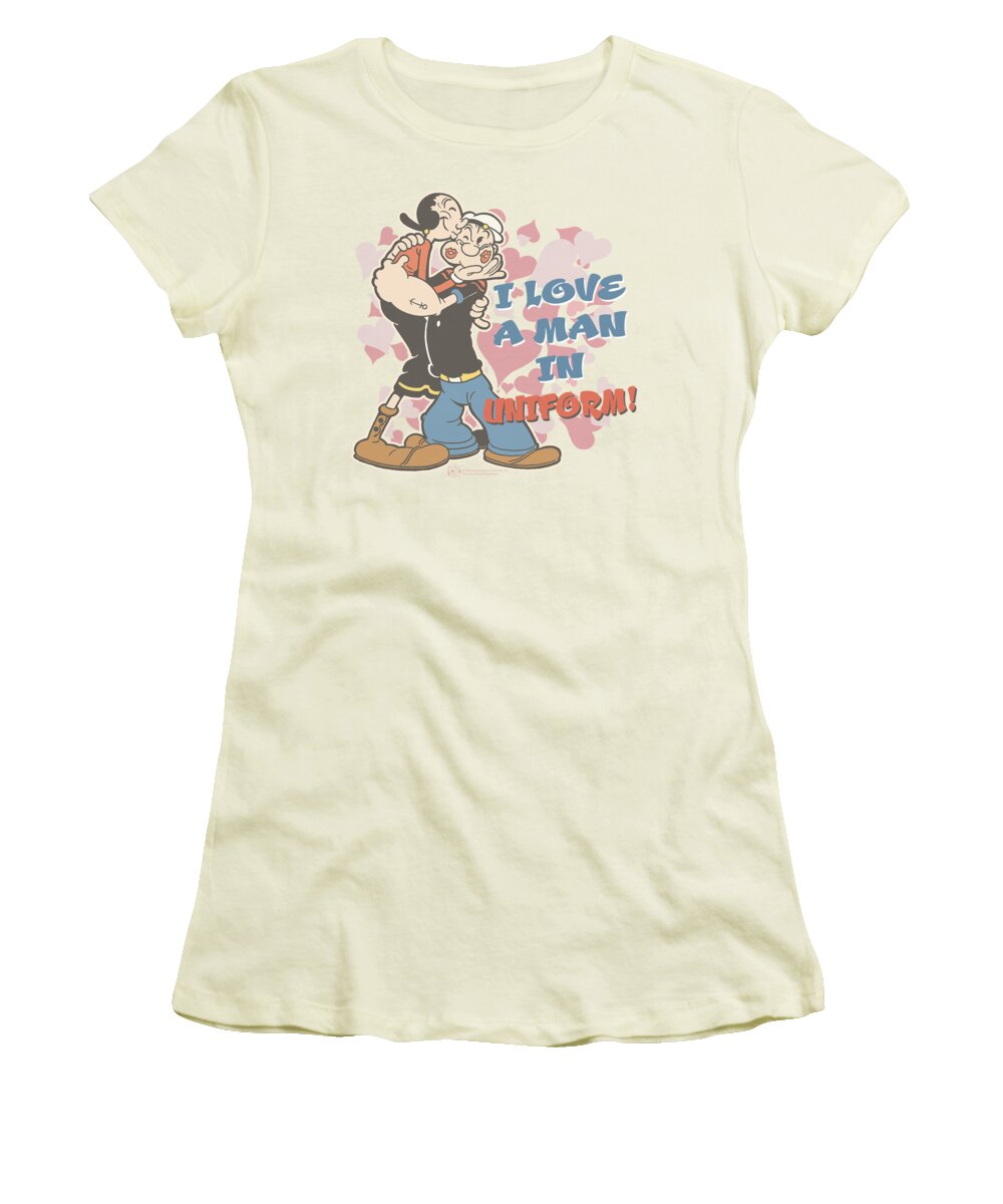 Popeye Women's T-Shirt featuring the digital art Popeye - Sailor Love by Brand A