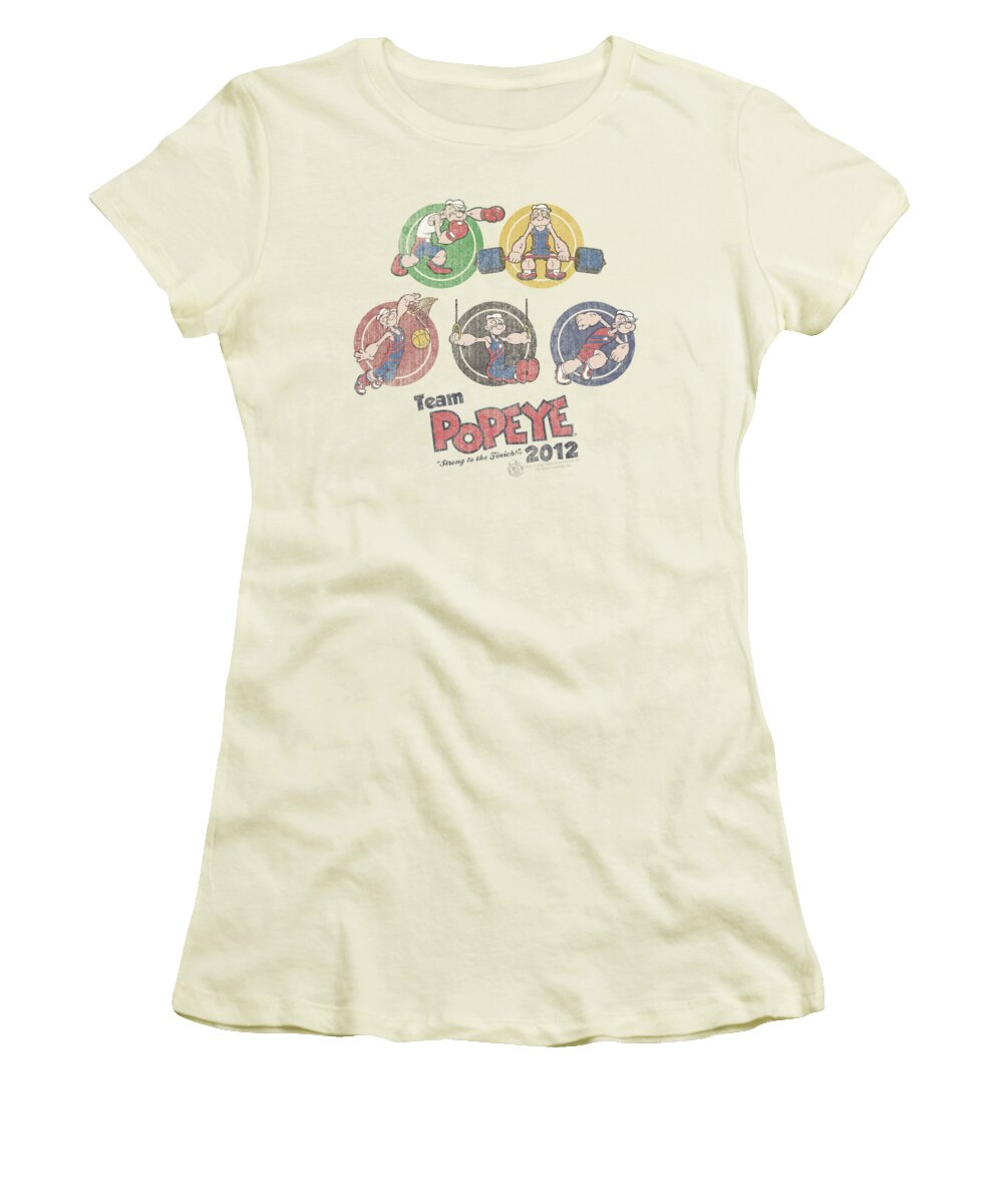 Popeye Women's T-Shirt featuring the digital art Popeye - Team Popeye by Brand A