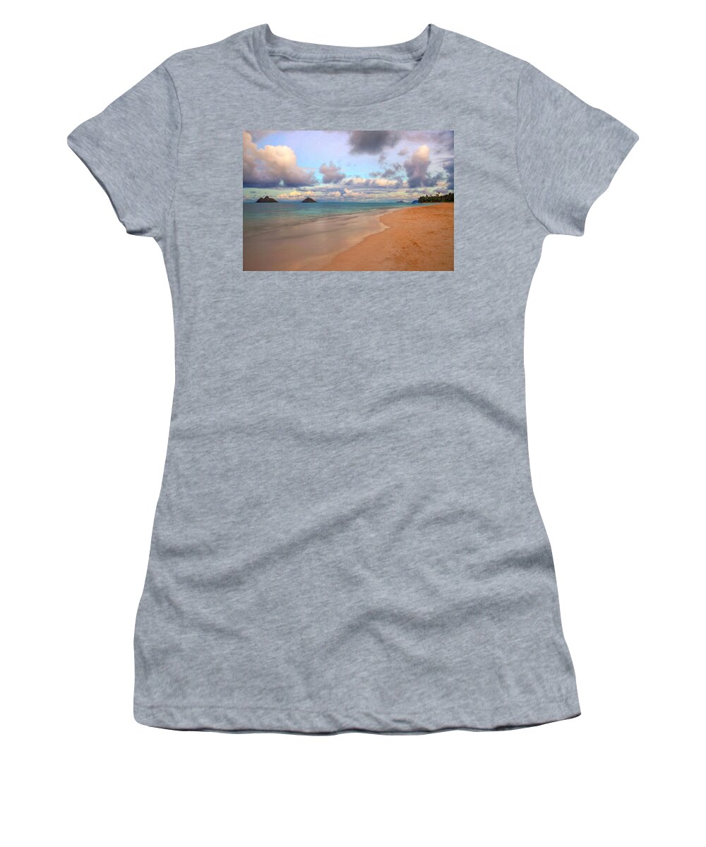Lanikai Women's T-Shirt featuring the photograph Island Sunset by Kelly Wade