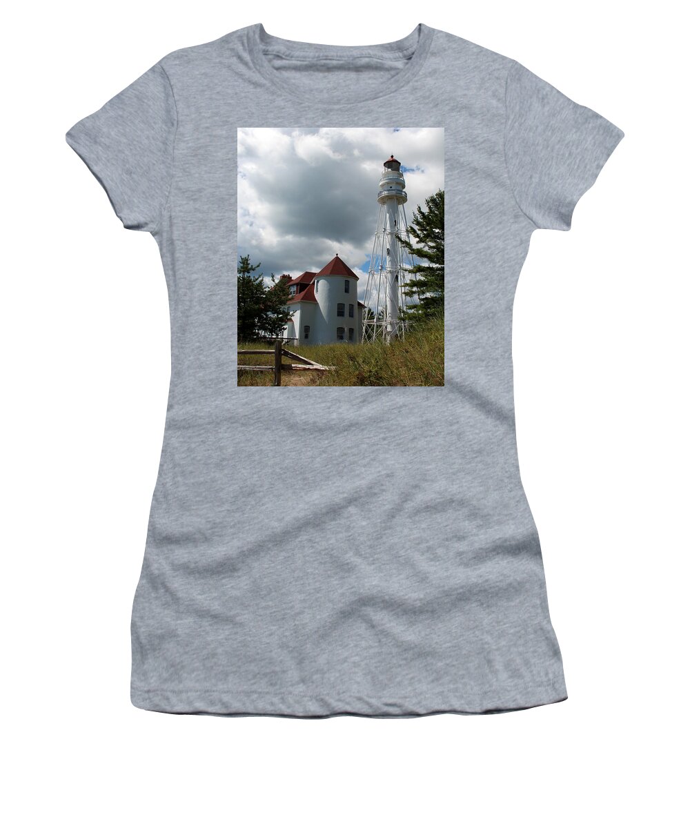 Light Women's T-Shirt featuring the photograph Rawley Point Lighthouse 1 by George Jones