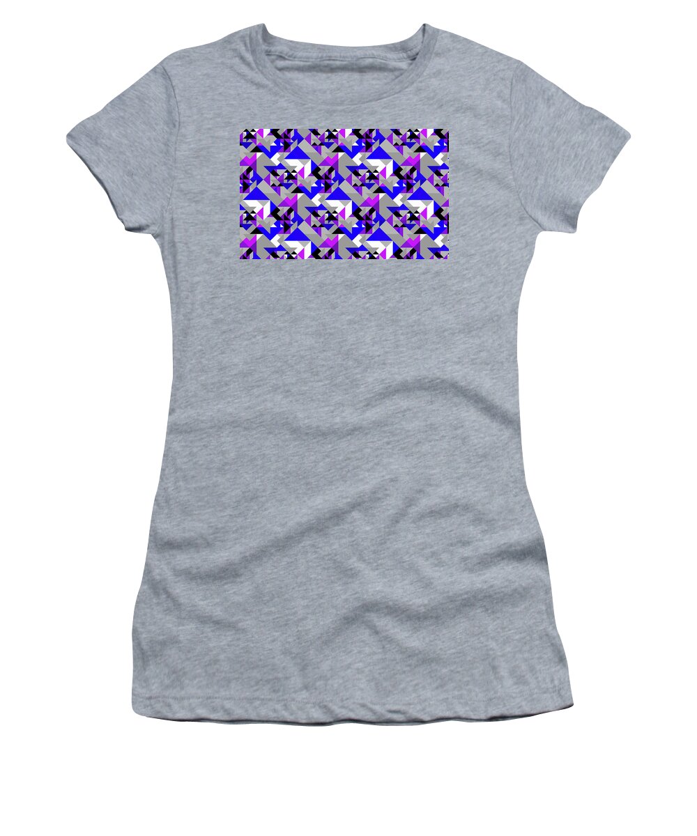 Abstract Women's T-Shirt featuring the photograph Abstract Full Frame Mosaic Backgrounds #1 by Ikon Images