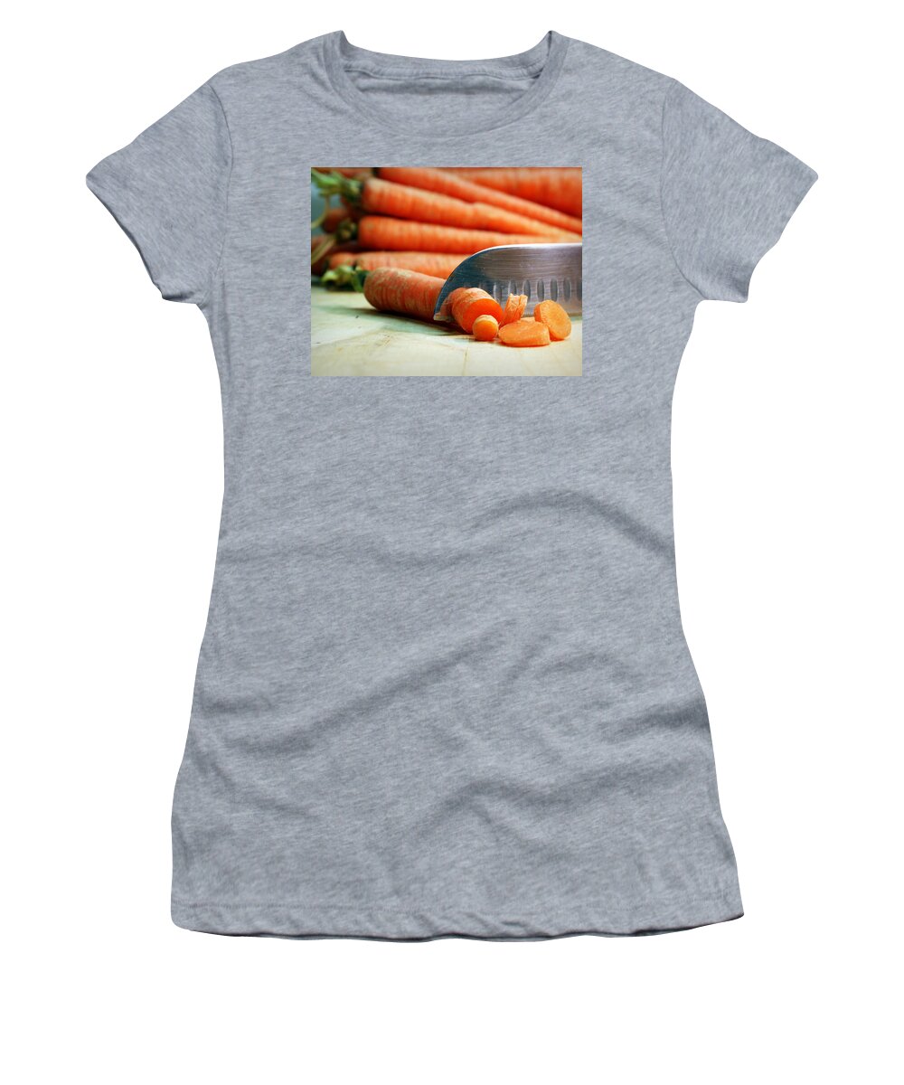Skompski Women's T-Shirt featuring the photograph Carrots #1 by Joseph Skompski