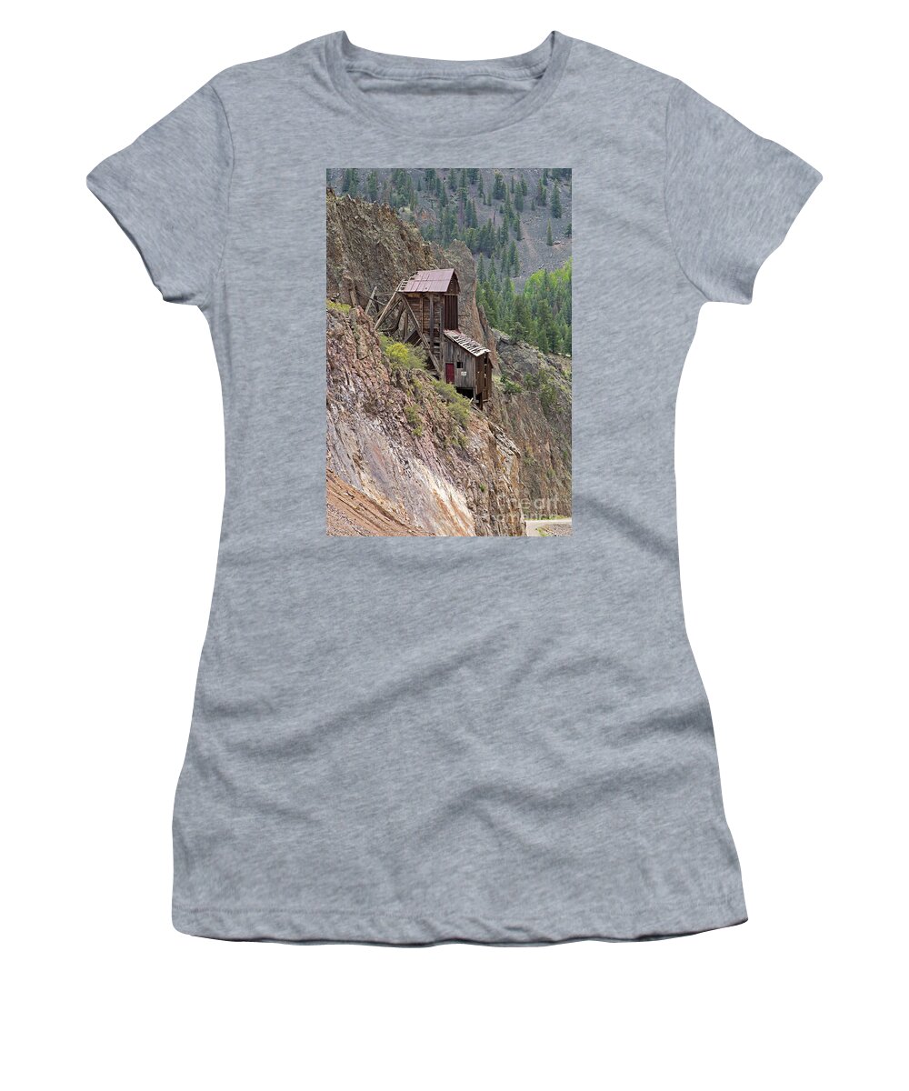 Bachelor Historic Tour Women's T-Shirt featuring the photograph Commodore Mine on the Bachelor Historic Tour #1 by Fred Stearns