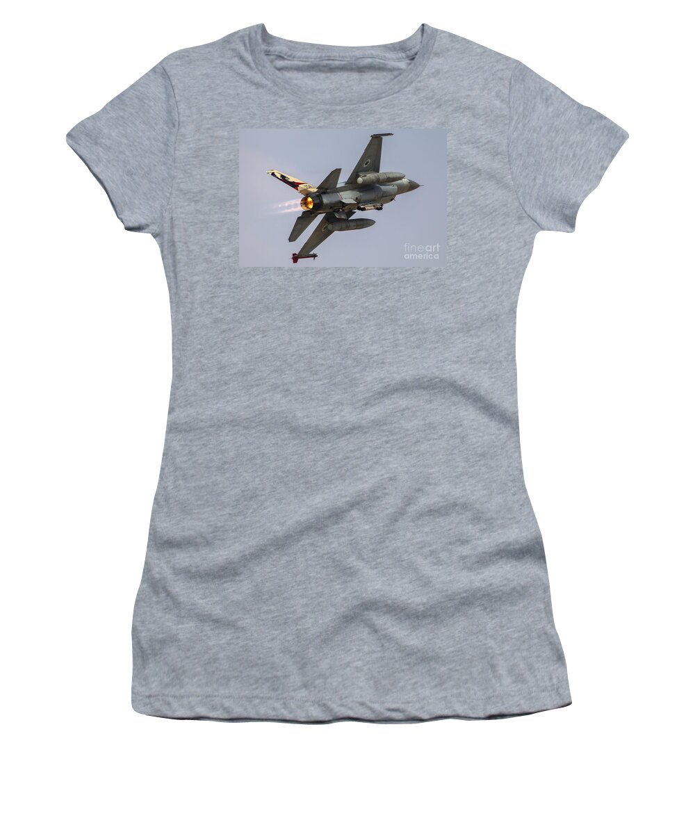 F-16a Women's T-Shirt featuring the photograph Iaf F-16a #1 by Nir Ben-Yosef