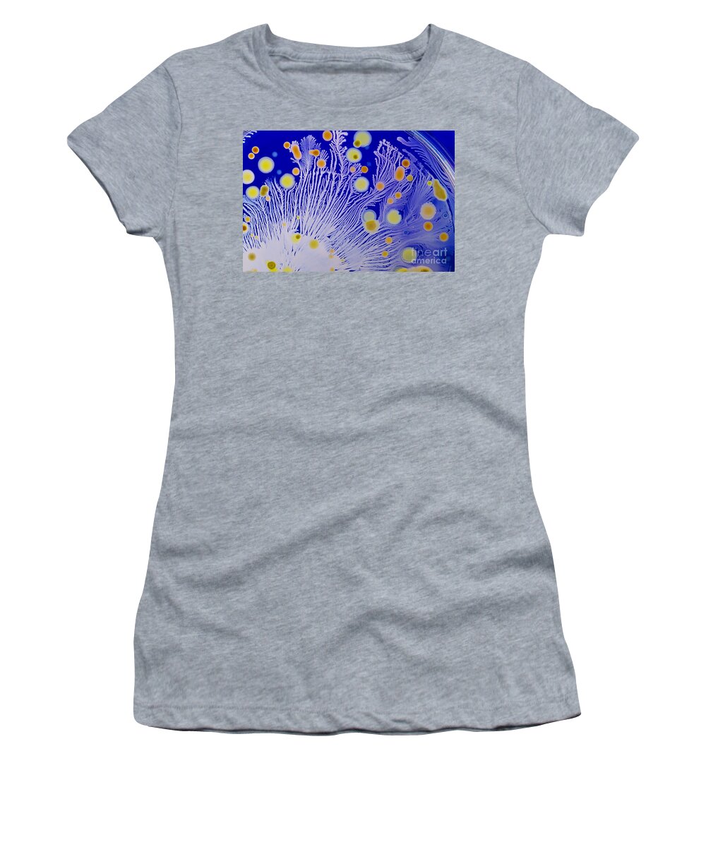 Bacteria Women's T-Shirt featuring the photograph Marine Actinomycetes #1 by Charlotte Raymond