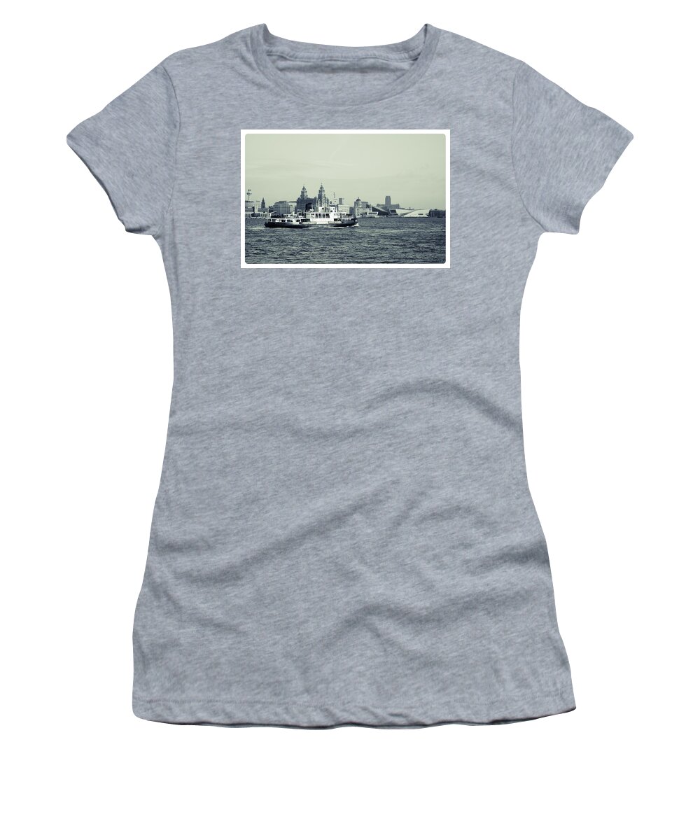 Liverpool Museum Women's T-Shirt featuring the photograph Mersey Ferry #1 by Spikey Mouse Photography