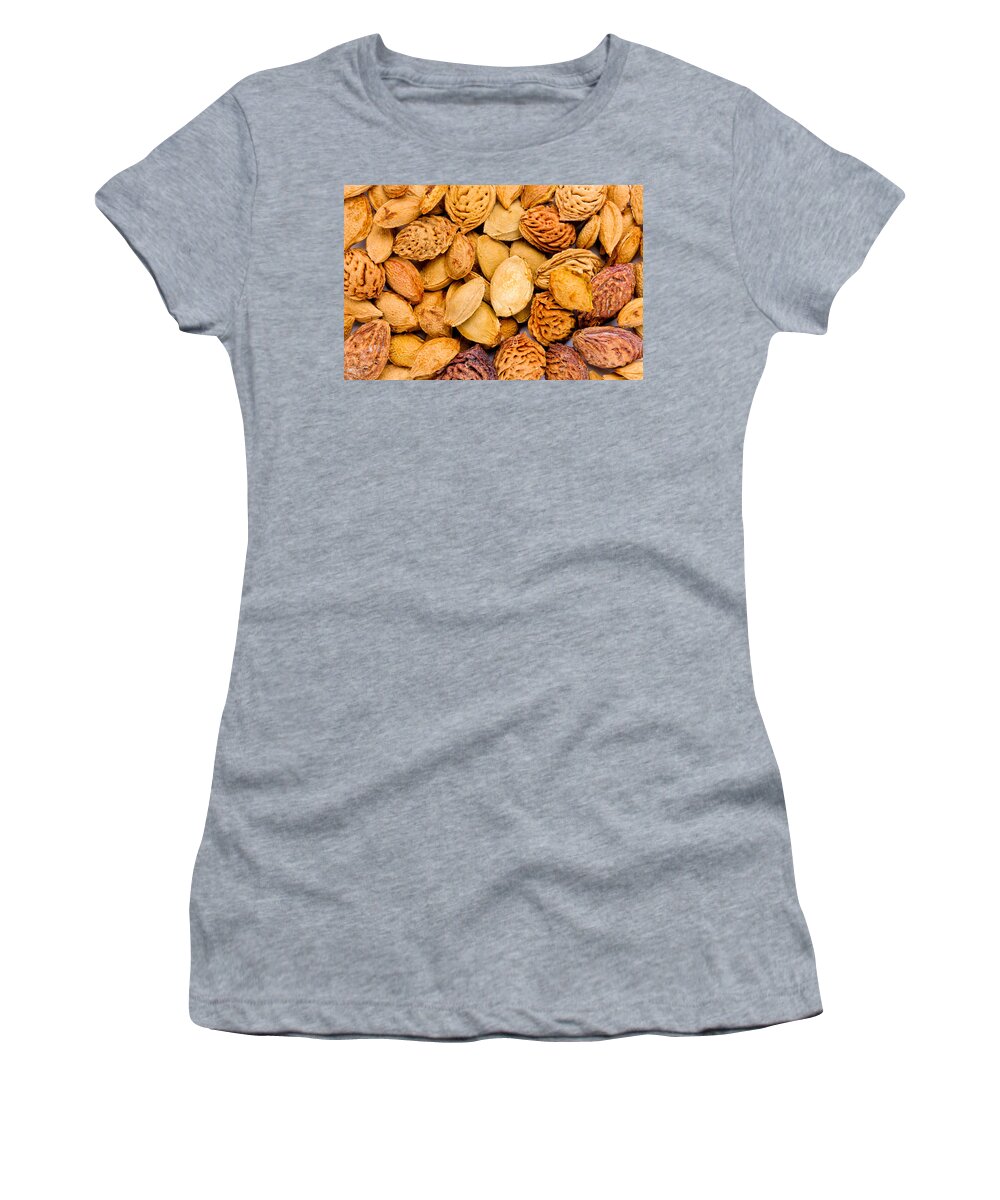 Apricot Women's T-Shirt featuring the photograph Mixed Kernels #1 by Alain De Maximy