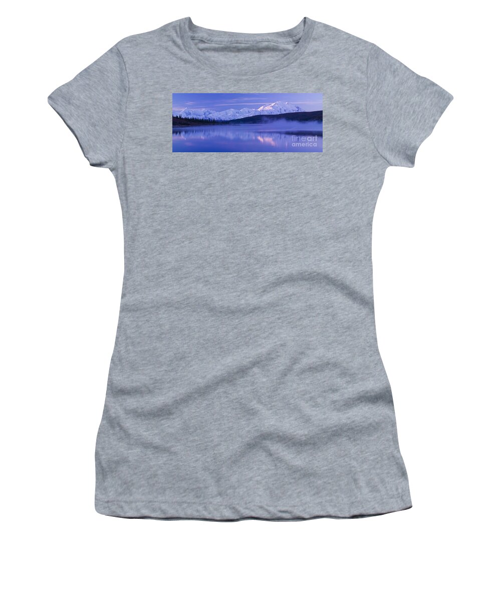 Reflect Women's T-Shirt featuring the photograph Mt Mckinley, Alaska #1 by John Shaw