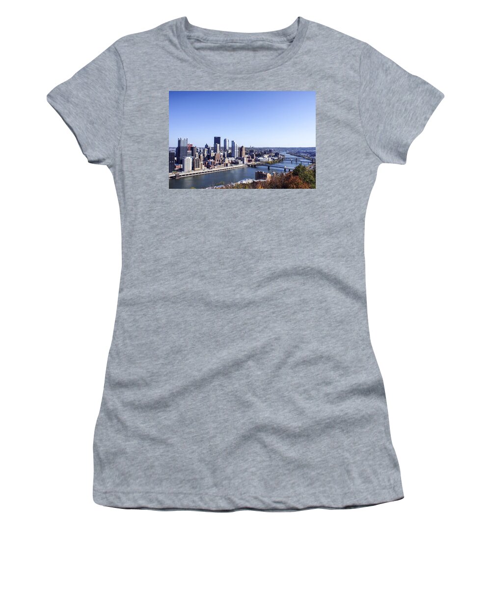 Pittsburgh Women's T-Shirt featuring the photograph Pittsburgh South by Michelle Joseph-Long