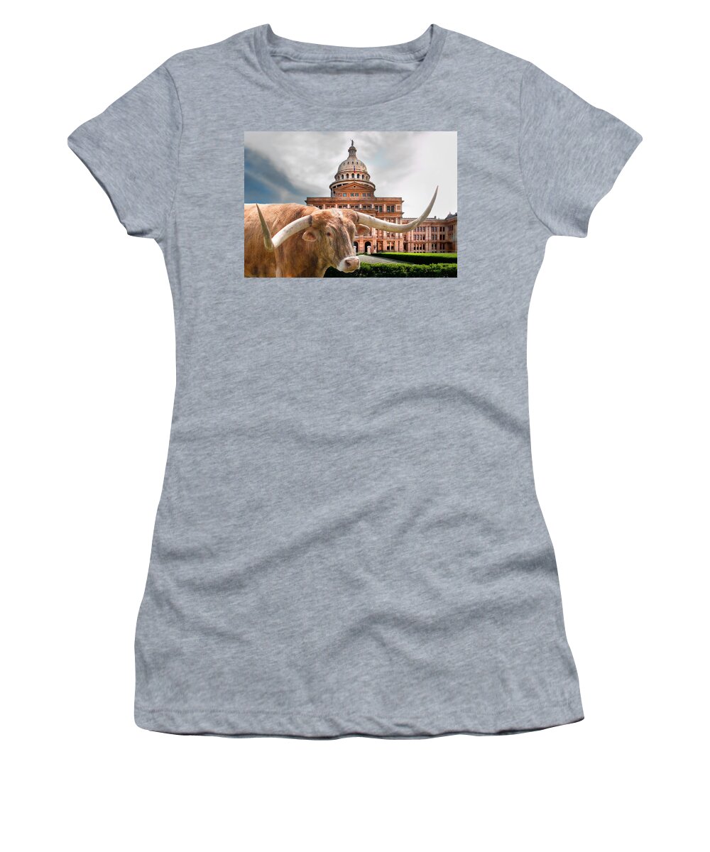 Animals Women's T-Shirt featuring the photograph Power #2 by David and Carol Kelly
