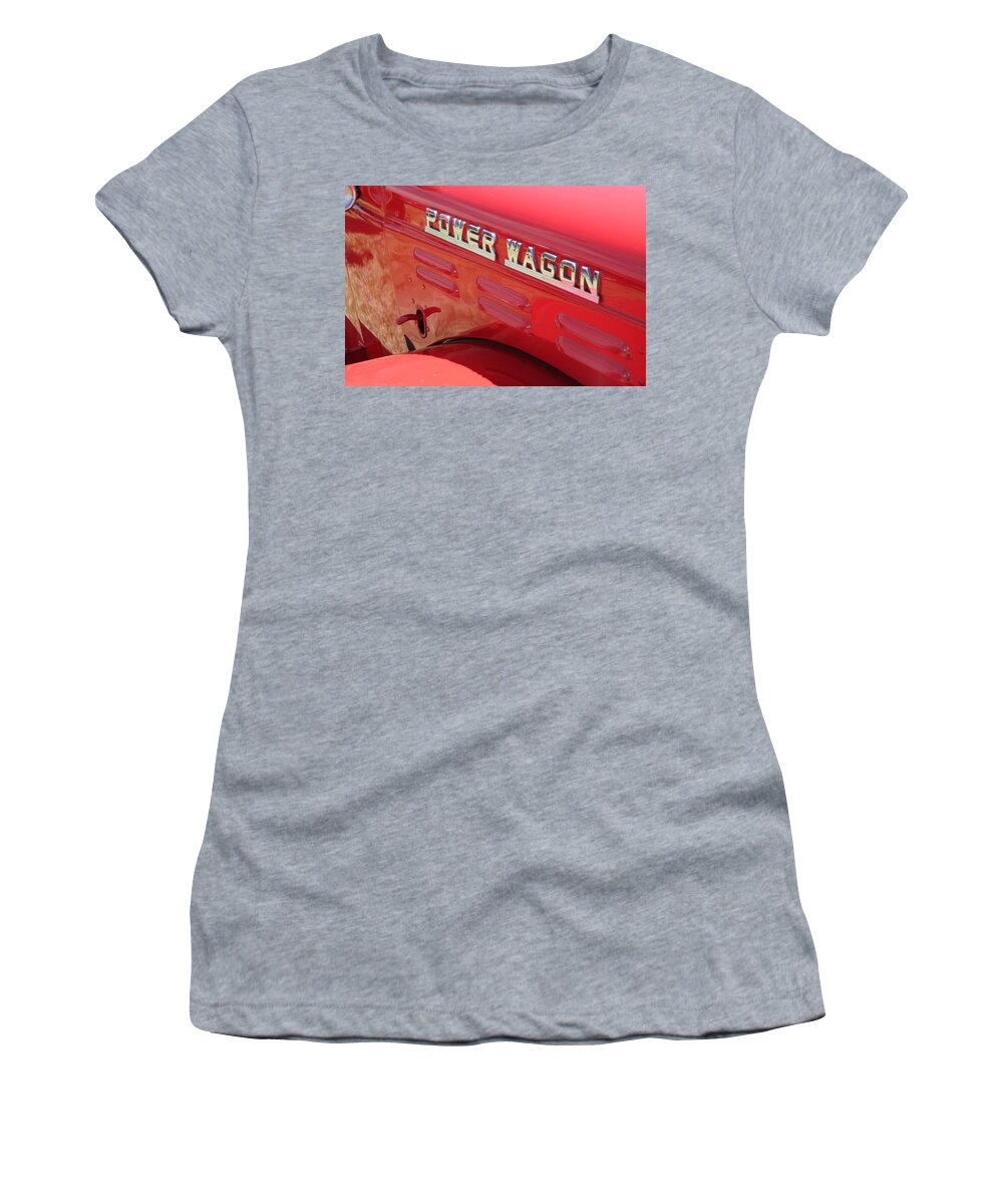 Dodge Women's T-Shirt featuring the photograph Power Wagon #2 by David S Reynolds