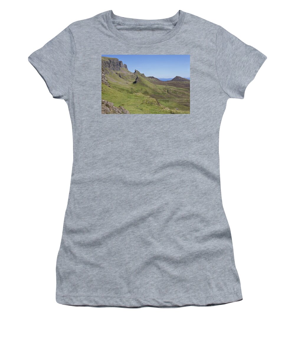Quiraing Women's T-Shirt featuring the photograph Quiraing #1 by Eunice Gibb