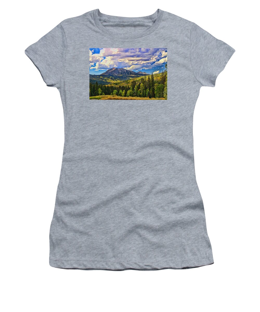 Colorado Women's T-Shirt featuring the photograph Rocky Mountain High Colorado 6 by Allen Beatty