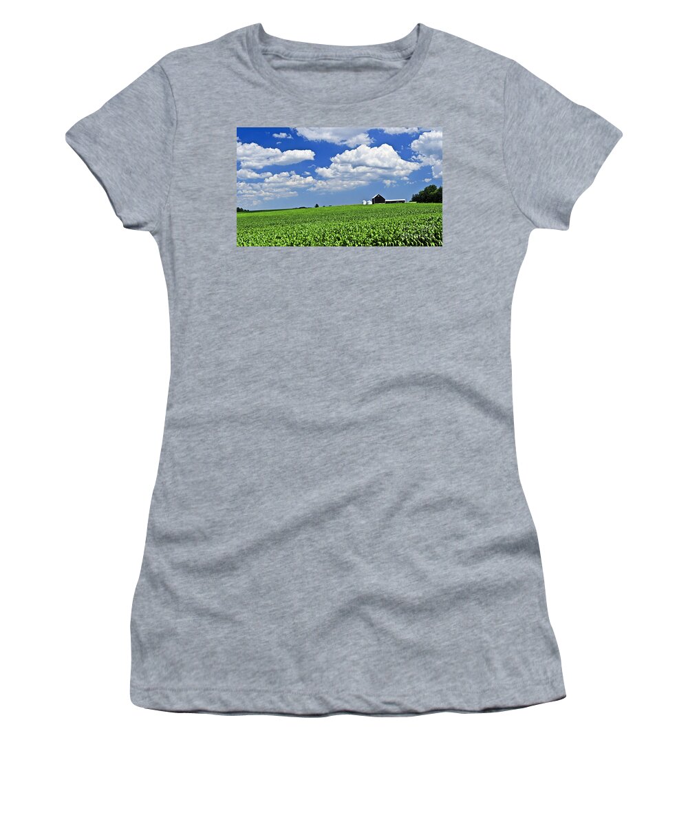 Landscape Women's T-Shirt featuring the photograph Rural landscape 2 by Elena Elisseeva