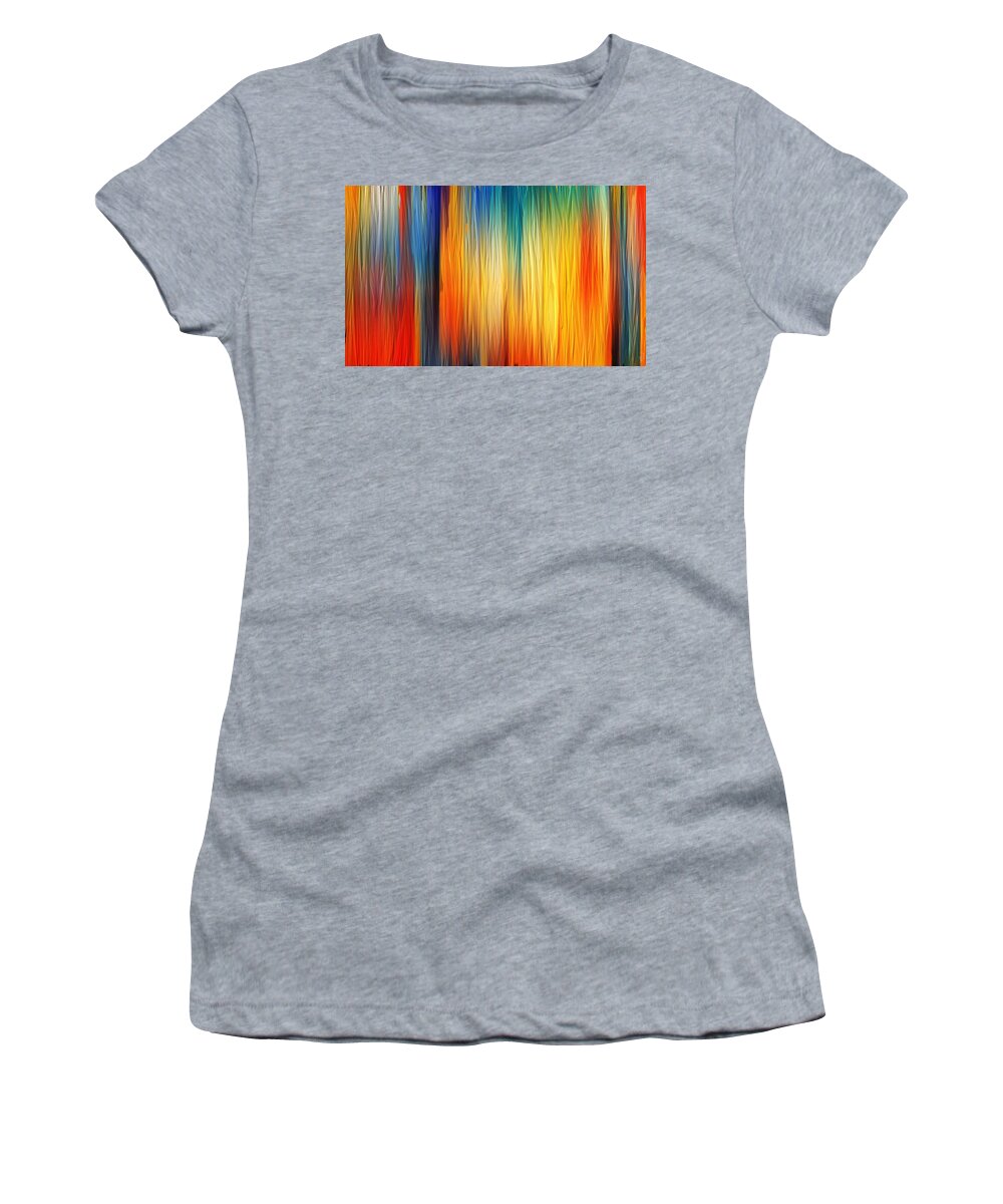 Four Seasons Women's T-Shirt featuring the painting Shades Of Emotion #1 by Lourry Legarde