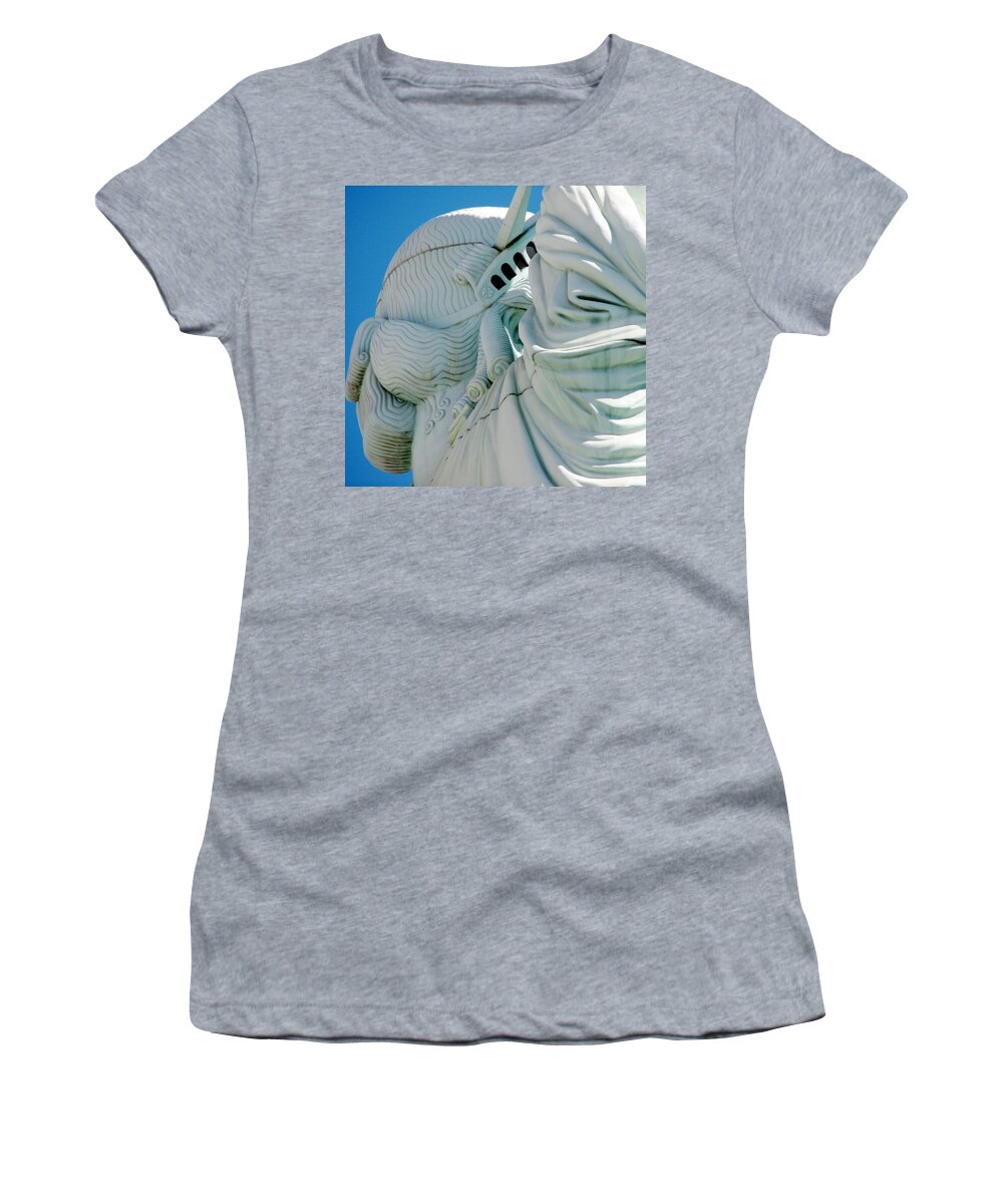 Statue Of Liberty Women's T-Shirt featuring the photograph Statue of Liberty #1 by Sue Leonard
