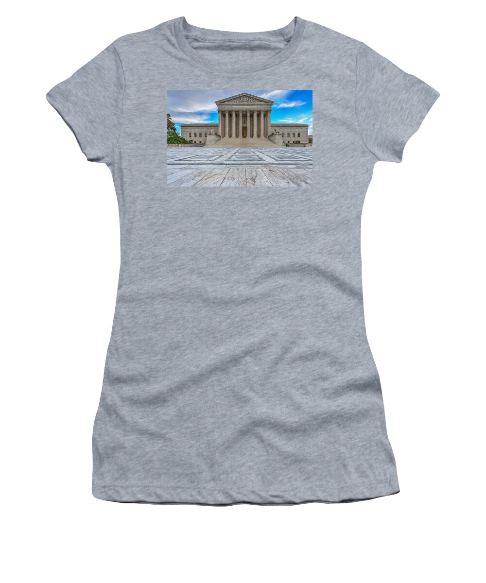 America Women's T-Shirt featuring the photograph Supreme Court #1 by Peter Lakomy