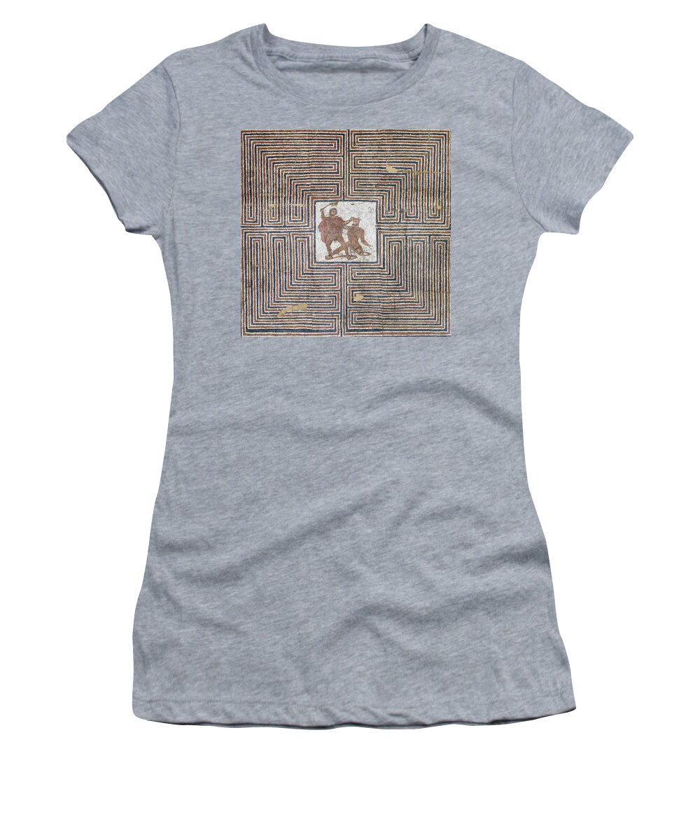 Archeology Women's T-Shirt featuring the photograph Theseus Mosaic, 4th Century #1 by Science Source