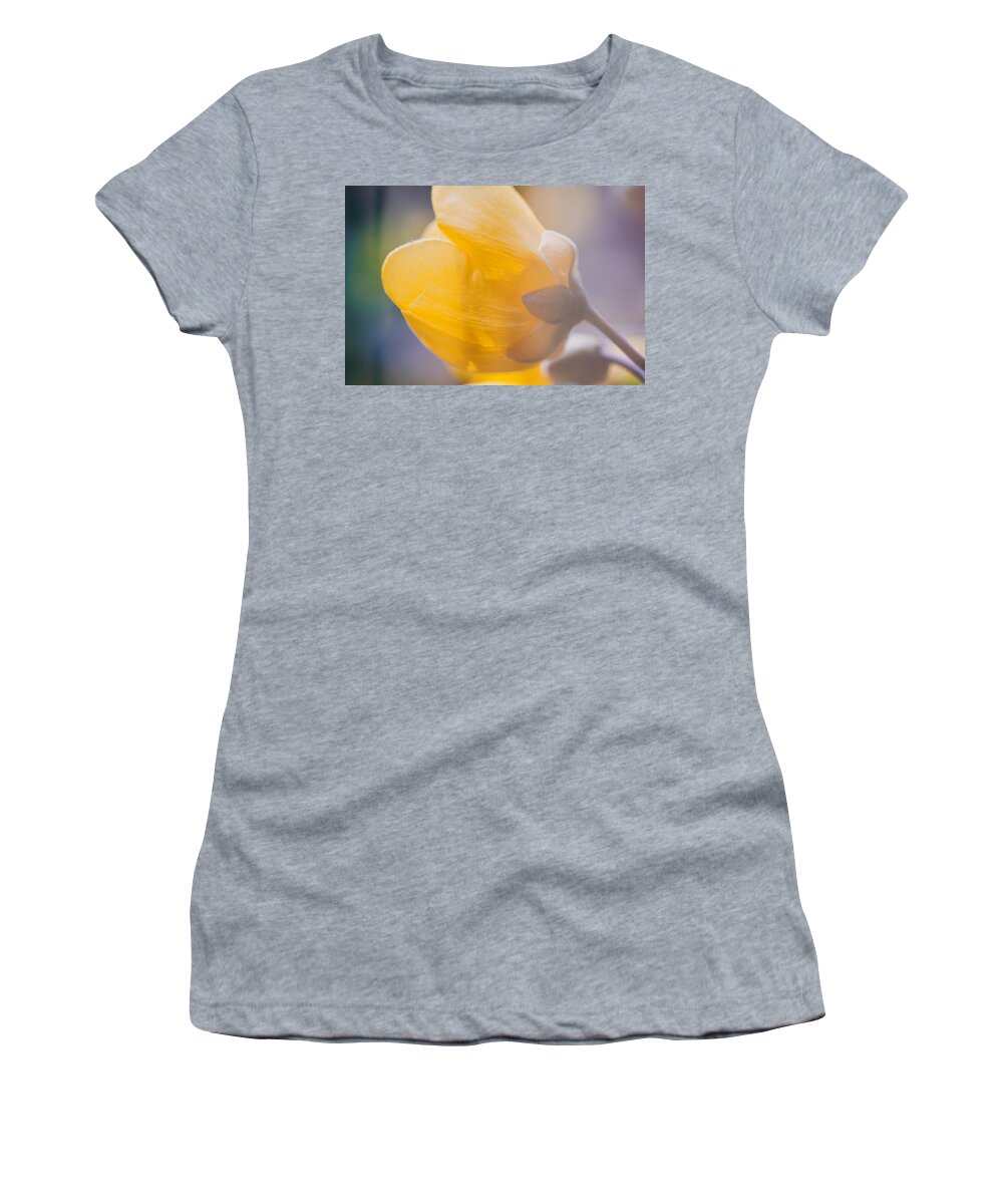 Art Women's T-Shirt featuring the photograph Yellow buttercup flower #1 by U Schade
