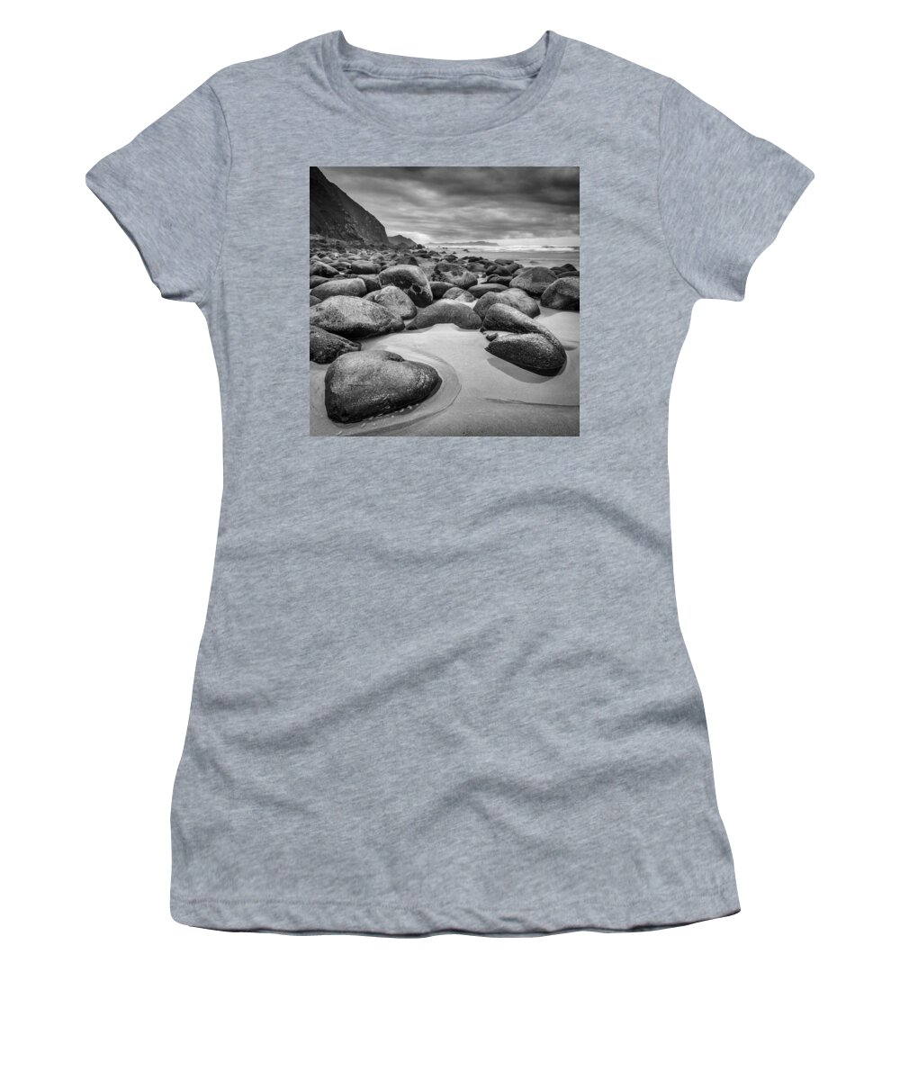 Campelo Women's T-Shirt featuring the photograph Campelo Beach Galicia Spain #12 by Pablo Avanzini