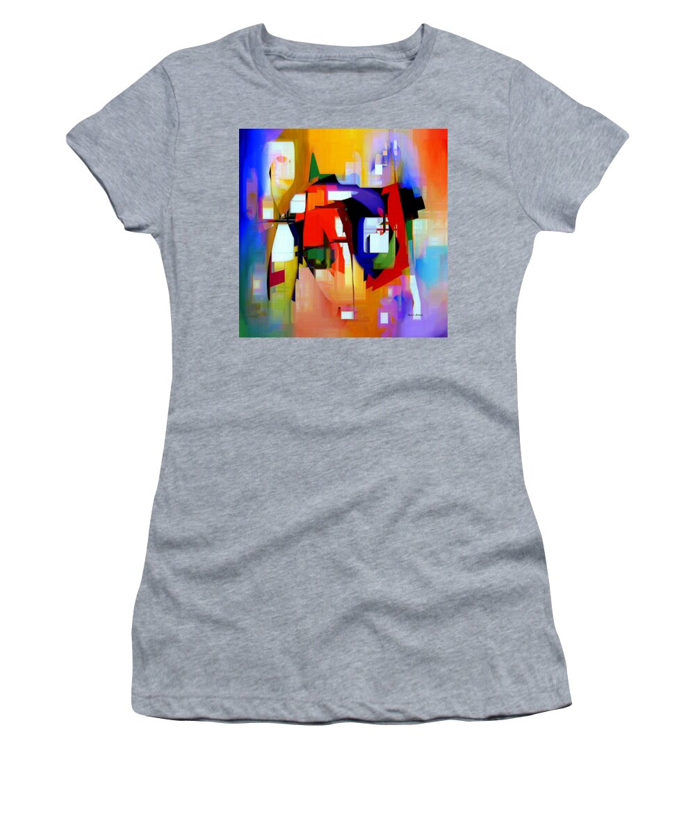 Abstract Women's T-Shirt featuring the digital art Abstract Series IV #13 by Rafael Salazar