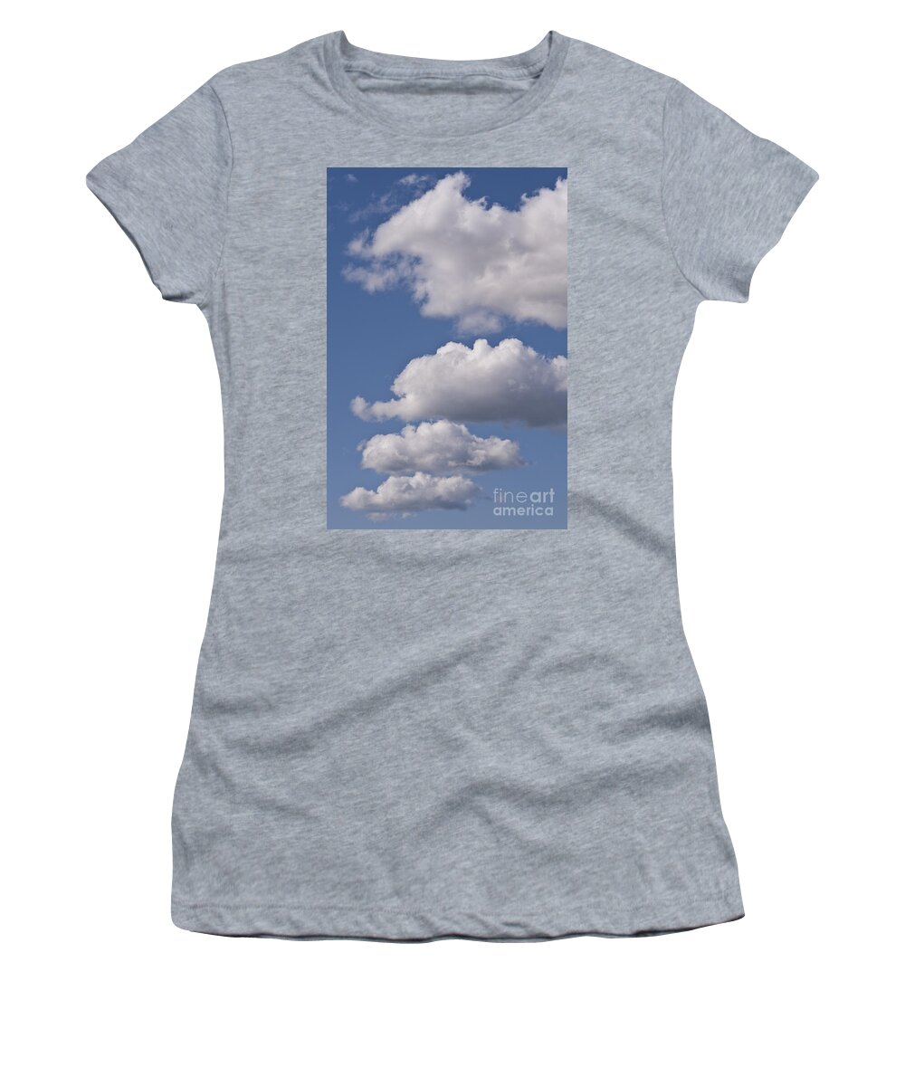 Atmosphere Women's T-Shirt featuring the photograph Cumulus clouds #15 by Jim Corwin