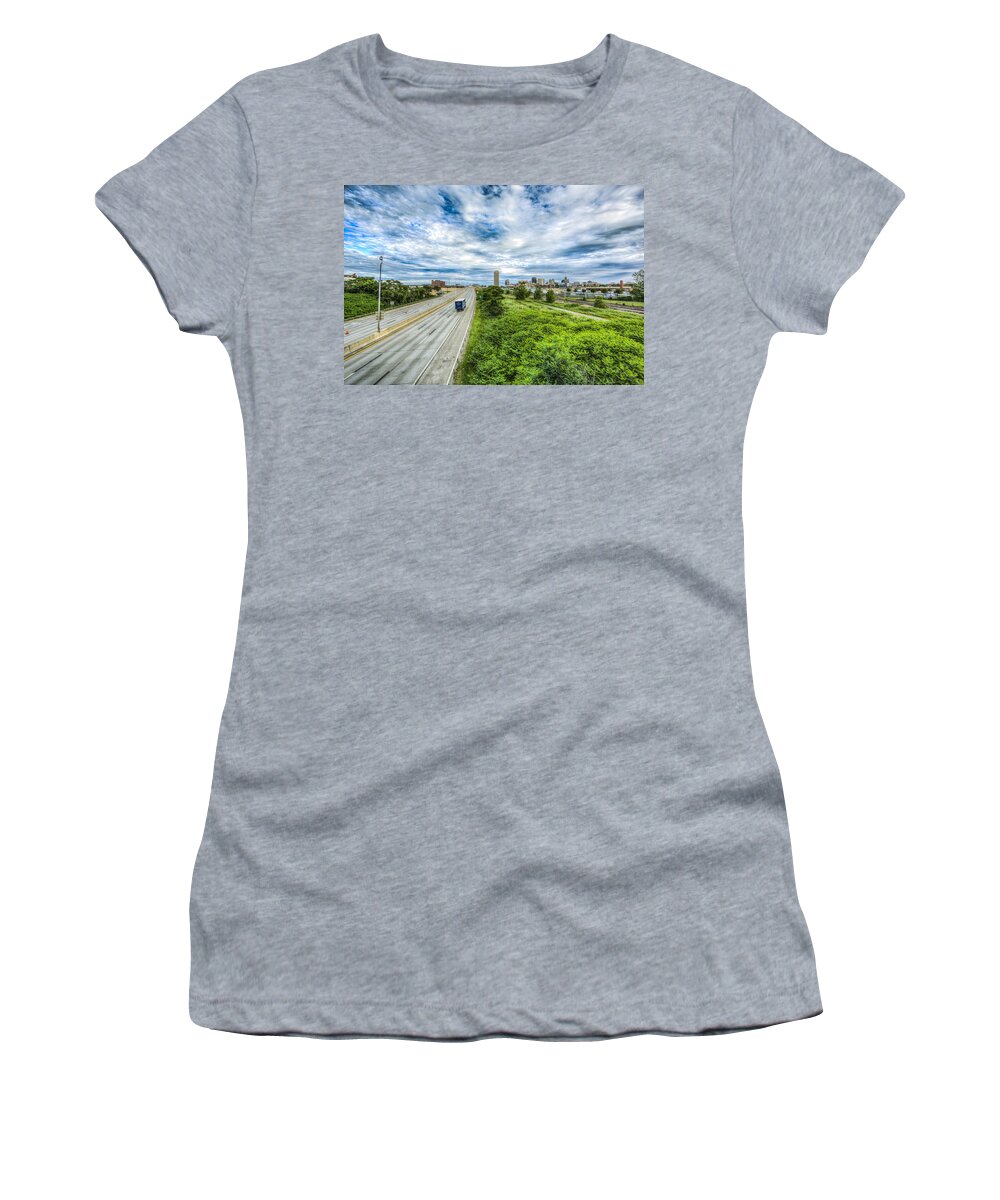 Buffalo Photographs Women's T-Shirt featuring the photograph 190 North by John Angelo Lattanzio