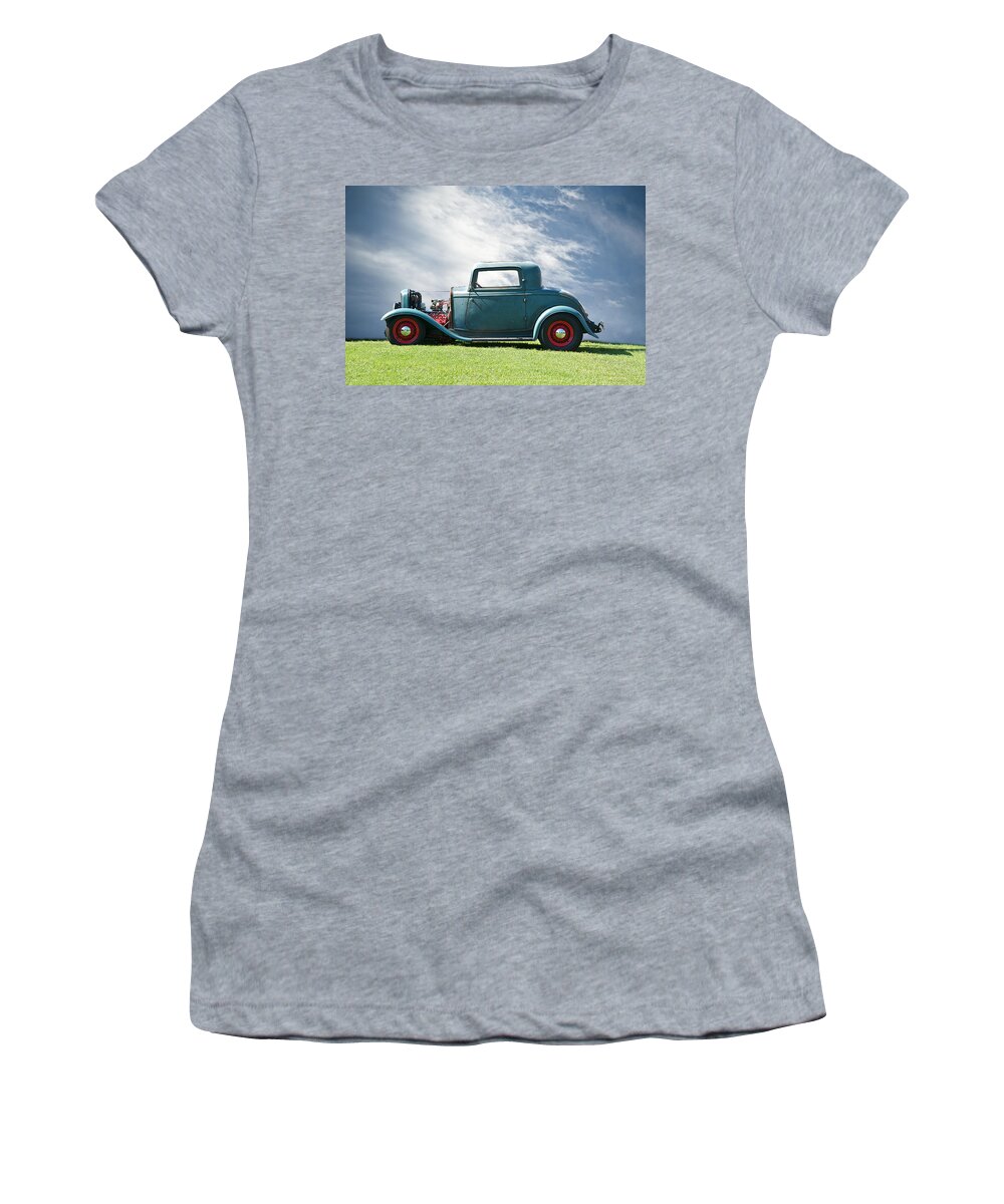 Coupe Women's T-Shirt featuring the photograph 1932 Ford Classic American Hot Rod by Dave Koontz