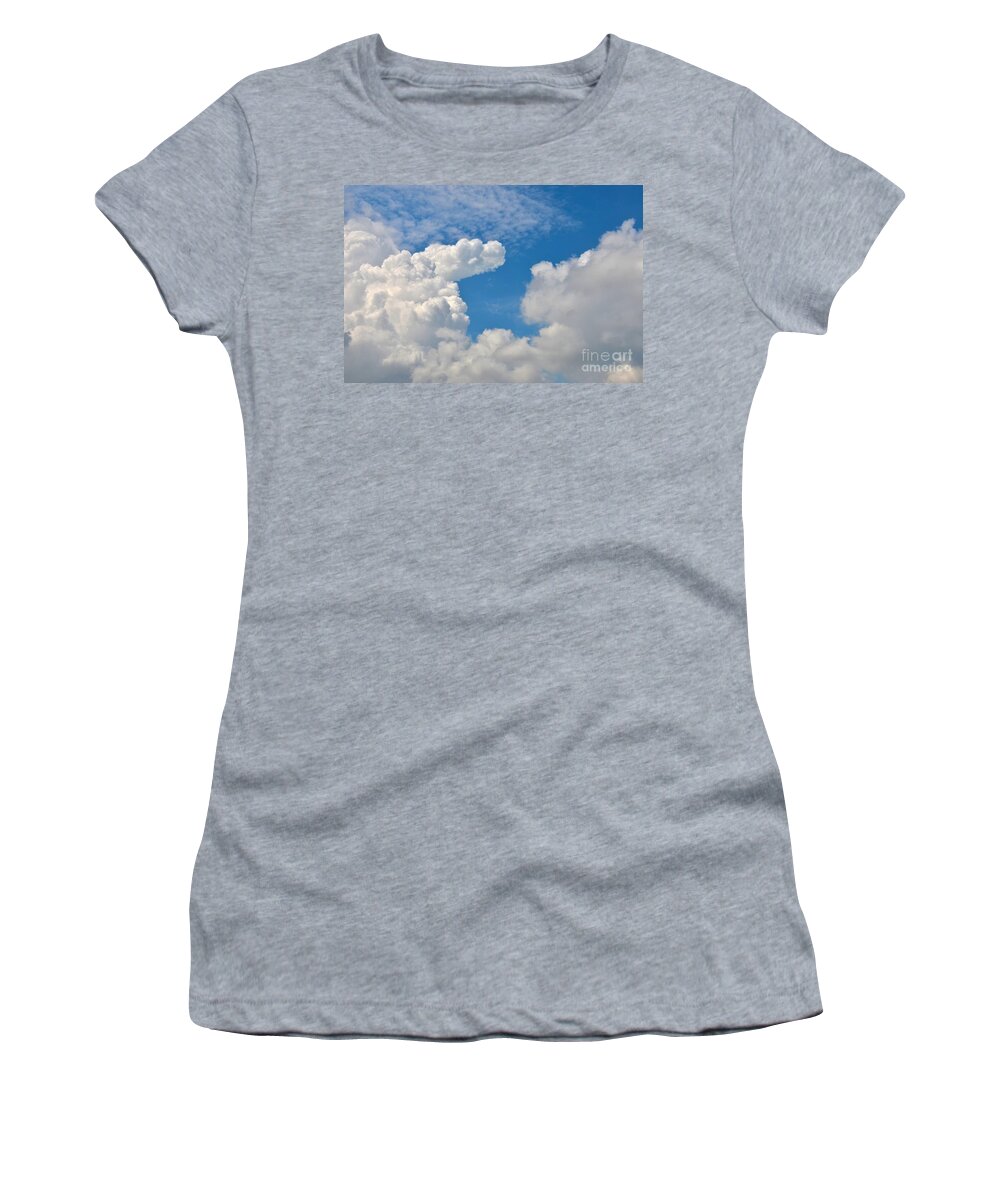 Abstract Women's T-Shirt featuring the photograph Clouds in the sky by Imran Ahmed