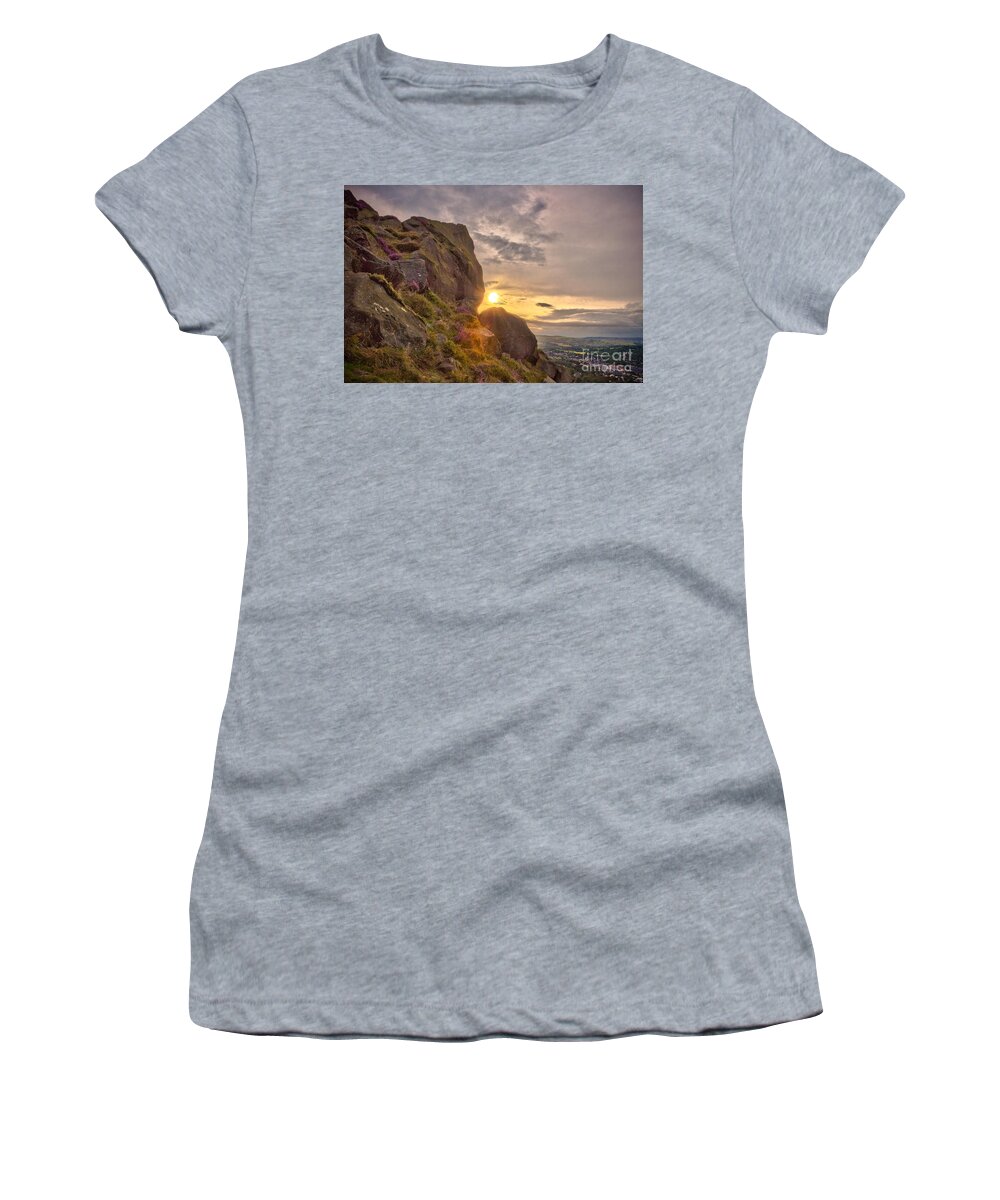 Airedale Women's T-Shirt featuring the photograph Cow and Calf Rocks by Mariusz Talarek