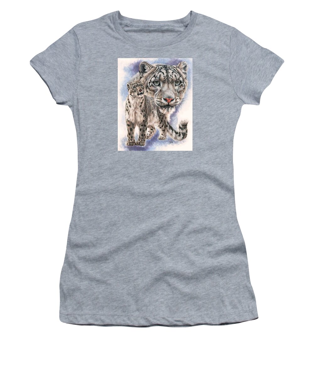 Big Cat Women's T-Shirt featuring the mixed media Dazzler by Barbara Keith