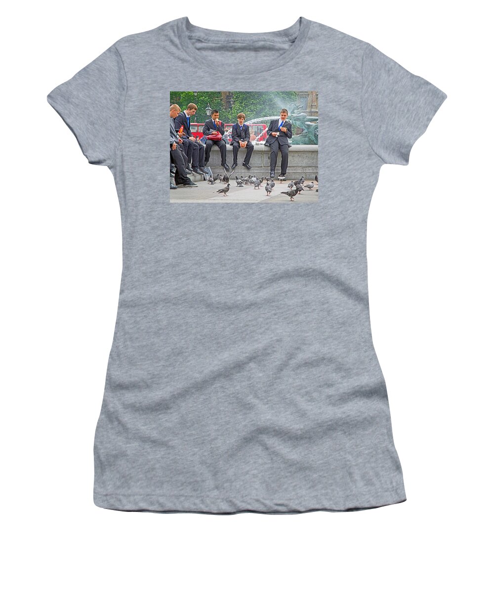 Students Women's T-Shirt featuring the photograph Lunch Dilemma #2 by Keith Armstrong