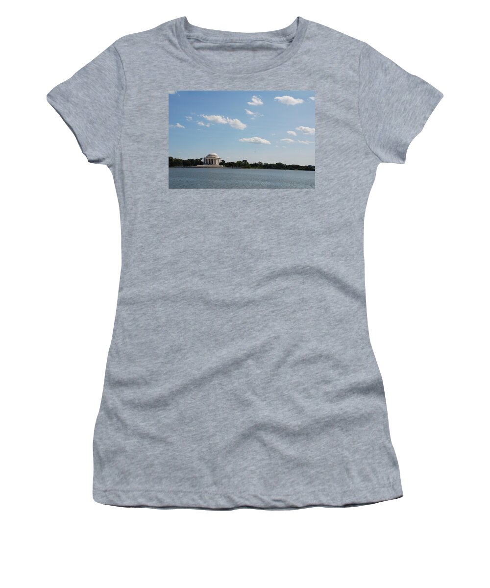 Declaration Of Independence Women's T-Shirt featuring the photograph Memorial by the Water by Kenny Glover