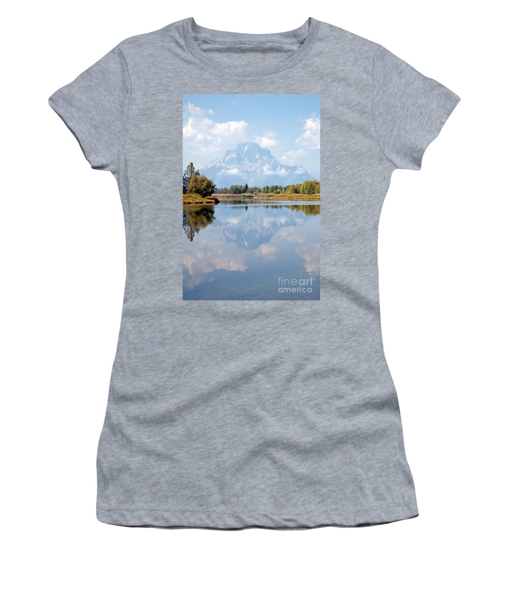 Grand Teton Np Women's T-Shirt featuring the photograph Oxbow Bend Grand Teton National Park #2 by Fred Stearns