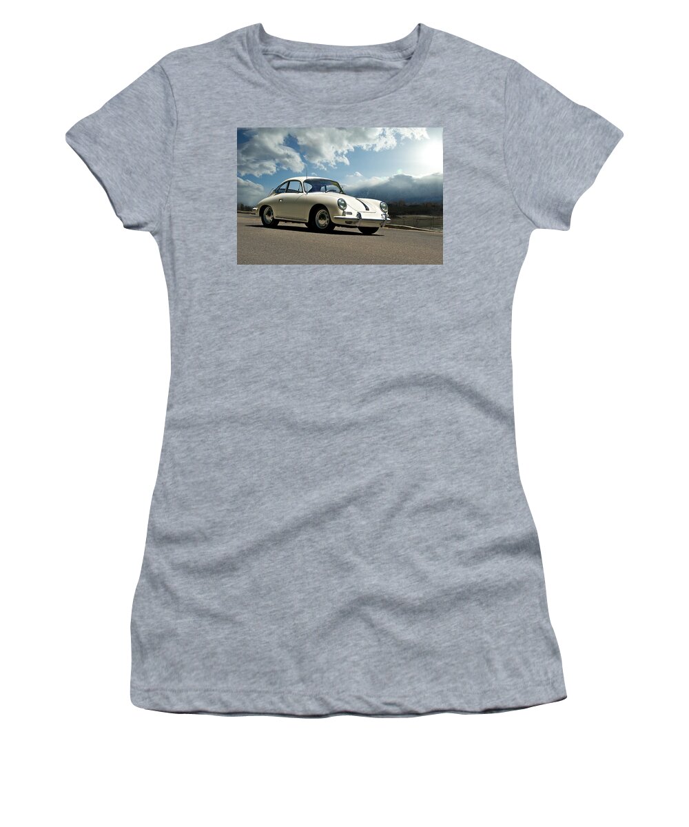 Auto Women's T-Shirt featuring the photograph Porsche 356 Coupe #2 by Dave Koontz