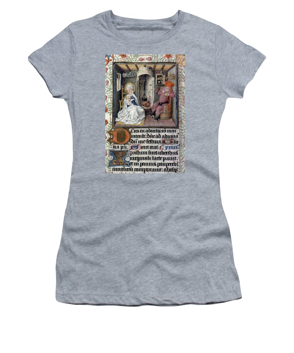 1440 Women's T-Shirt featuring the painting The Holy Family #2 by Granger