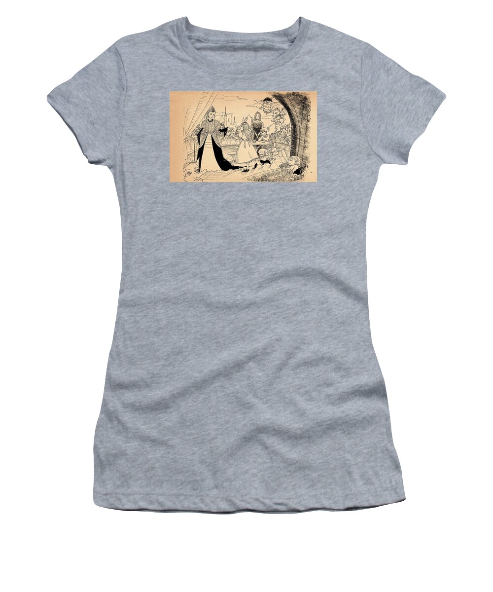 Wurtherington Diary Women's T-Shirt featuring the drawing The Palace Balcony #4 by Reynold Jay
