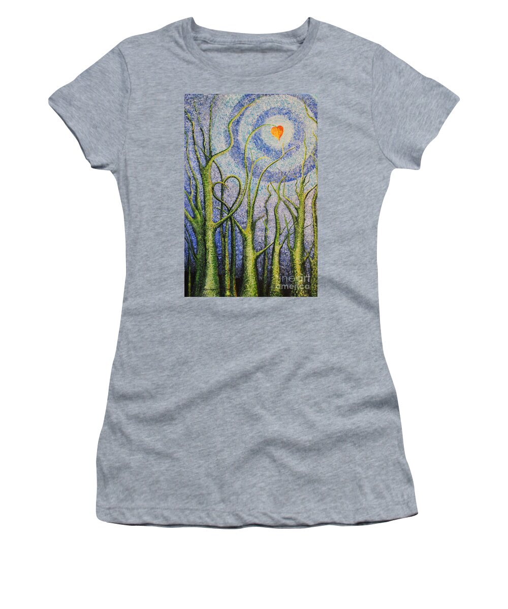 You Always Know Women's T-Shirt featuring the painting You Always Know by Holly Carmichael