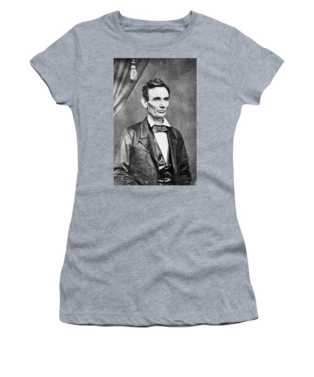 1860 Women's T-Shirt featuring the photograph Abraham Lincoln (1809-1865) #29 by Granger