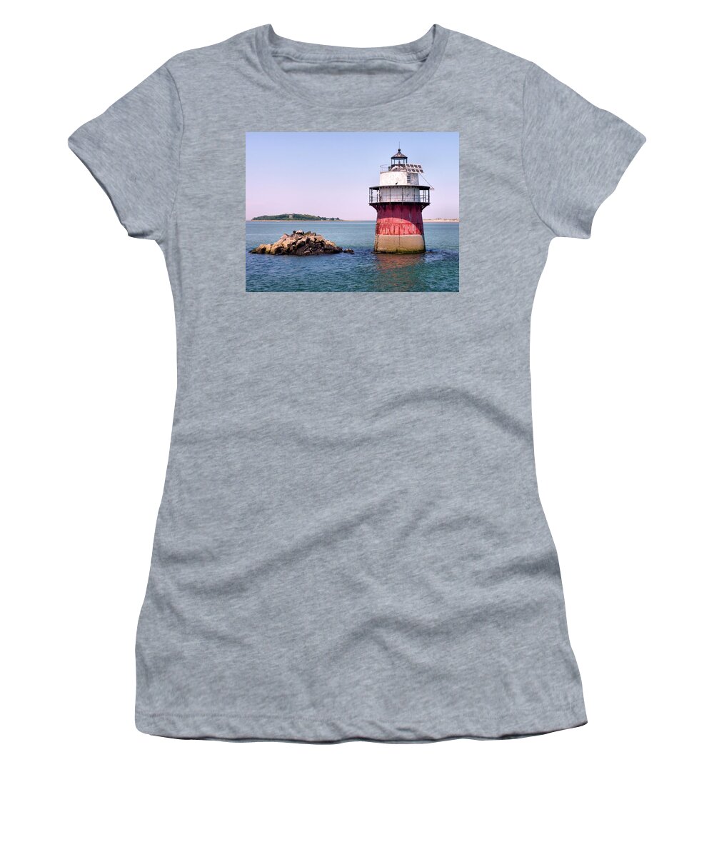 Lighthouses Women's T-Shirt featuring the photograph Bug Light by Janice Drew