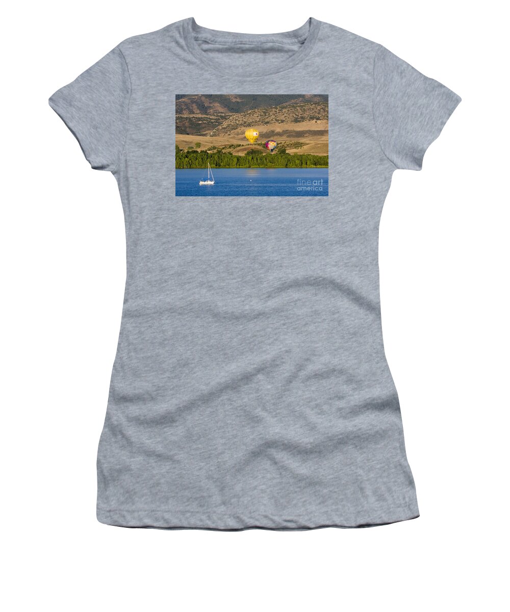 Colorado Women's T-Shirt featuring the photograph Rocky Mountain Balloon Festival #3 by Steven Krull