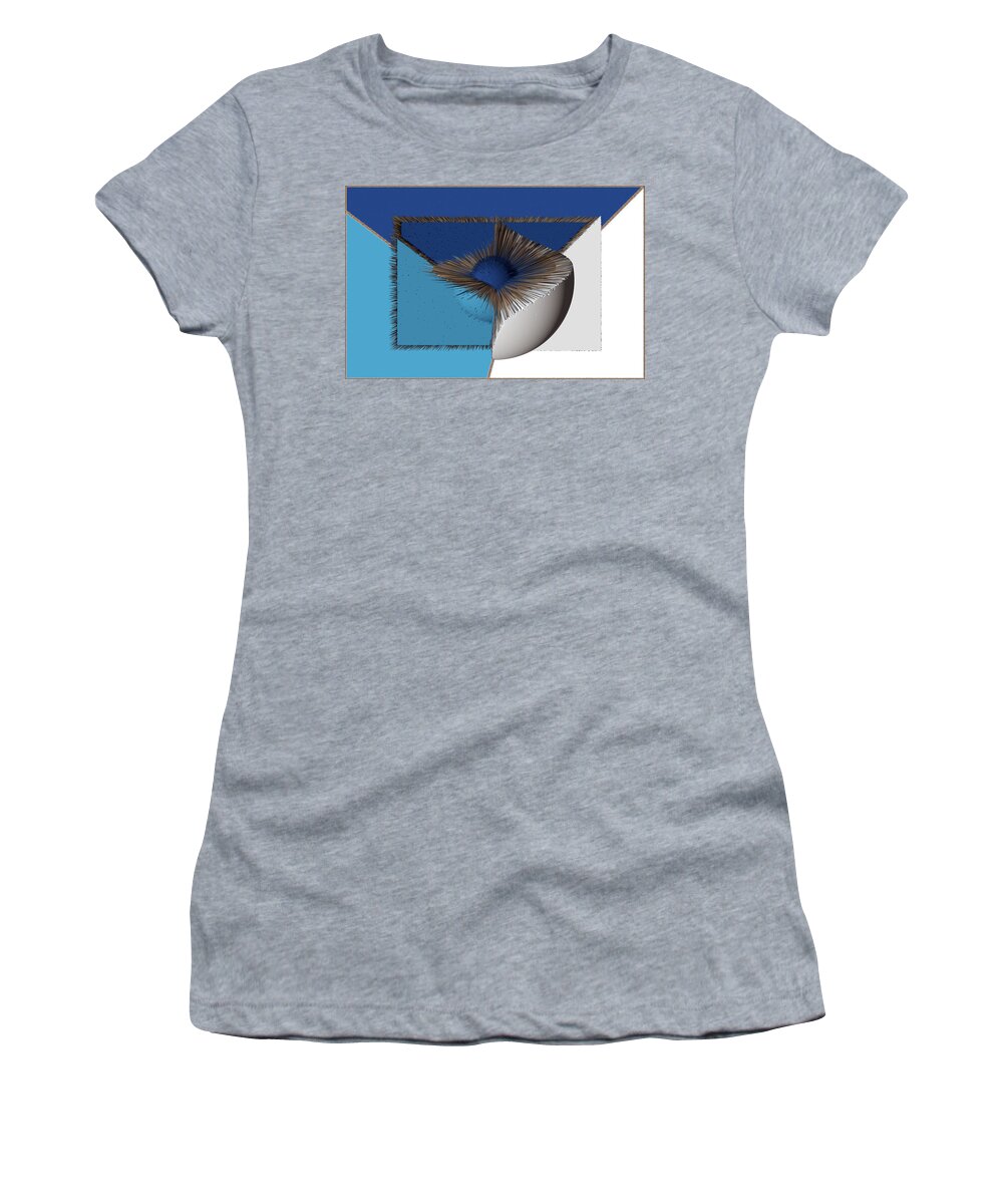 3d Women's T-Shirt featuring the digital art 3D Abstract 19 by Angelina Tamez