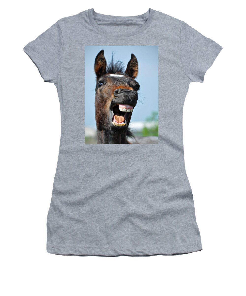 Equine Women's T-Shirt featuring the photograph Horse #3 by Savannah Gibbs
