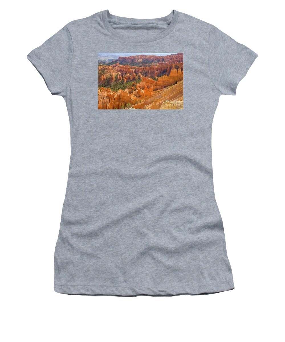 00431145 Women's T-Shirt featuring the photograph Sandstone Hoodoos, Bryce Canyon by Yva Momatiuk John Eastcott