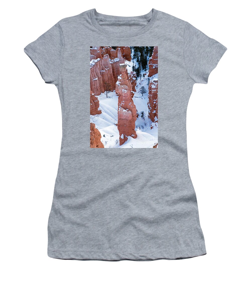 Bryce Canyon Women's T-Shirt featuring the photograph Sunset Point Bryce Canyon National Park #9 by Fred Stearns