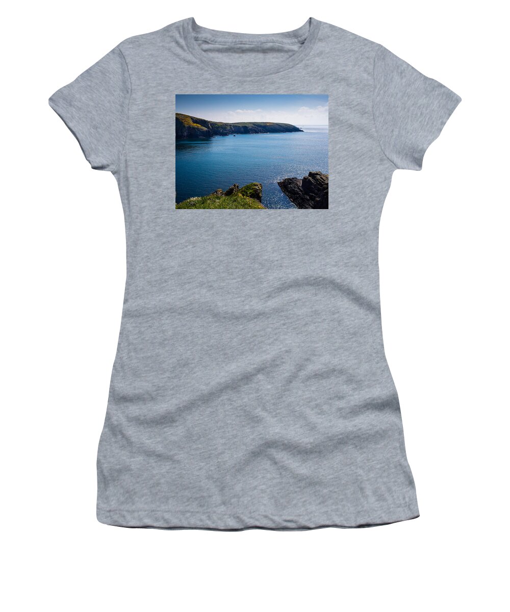 Birth Place Women's T-Shirt featuring the photograph St Non's Bay Pembrokeshire #7 by Mark Llewellyn